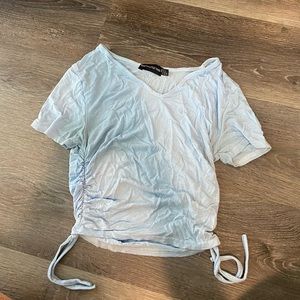 scrunched side t shirt